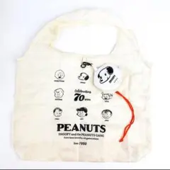 スヌーピー 巾着付きエコバッグ