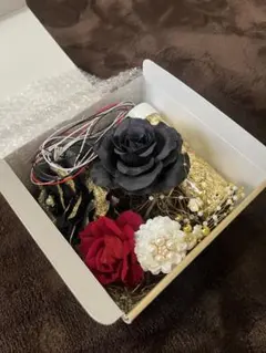 成人式　入学卒業式　結婚式　七五三　髪飾り　プリザーブドフラワー ヘア飾りキット