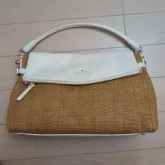 値下げ！kate spade ショルダーバッグ ホワイト/ベージュ