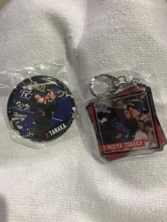 中日ドラゴンズ 田中幹也 FC缶バッジ アクリルキーホルダー 2点セット