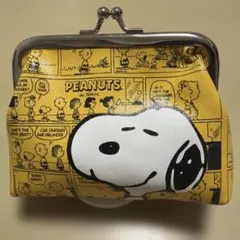 PEANUTS スヌーピー がま口 コインケース イエローのサムネイル