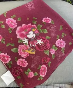 【わけあり！】ミニー・マウス 風呂敷 ワインレッド