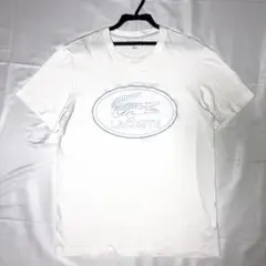 LACOSTE ラコステ Tシャツ ロゴ刺繍 ホワイト メンズ M