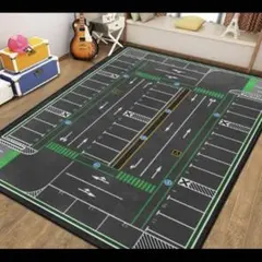 新品 プレイマット 道路柄 キッズ ミニカー 遊び カーマット 子供部屋