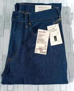 無印良品　デニム　レギュラーパンツ　 W25-L31　 ダークブルー