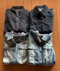 レディース まとめ売り デニム長袖 4点セット