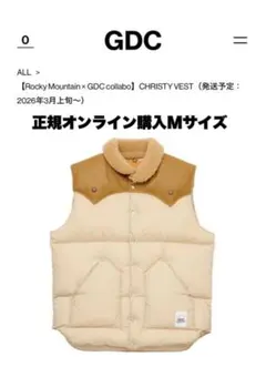 Rocky Mountain x GDC CHRISTY VEST サイズM