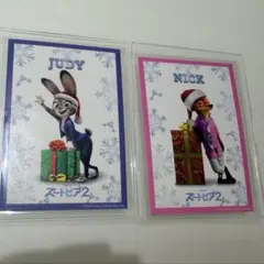 ズートピア2 映画 入場特典 ニック ジュディ クリスマスカード