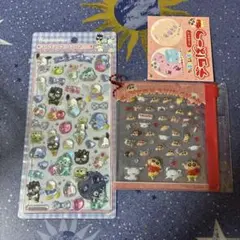 ボンボンドロップシール　はぴだんぶい　デコぱーつ　クレヨンしんちゃん