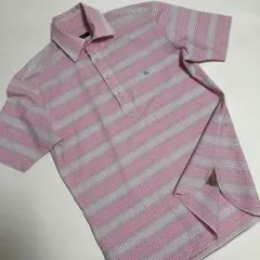 バーバリーブラックレーベル　メンズボーダー綿シャツ　ノバチェック