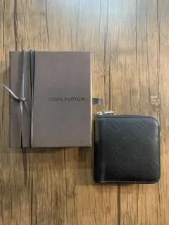 LOUIS VUITTON モノグラム マット　二つ折り財布 ダークブラウン