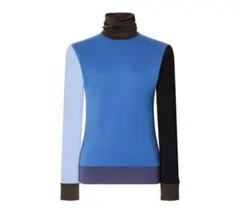 UNIQLO MARNI ヒートテックタートルクルーネックT BLUE