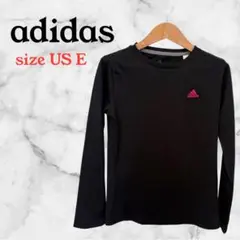 【adidas 】ブラック 長袖 トップス US Eサイズ　スポーツ
