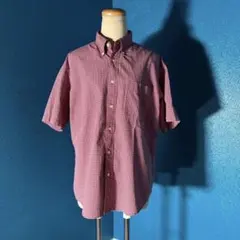 OLD UNIQLO 90s ボタンダウン チェック シャツ 半袖 M