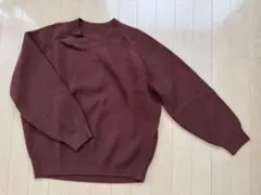 ABYTS バーガンディ Vネックニットセーター　サイズ1
