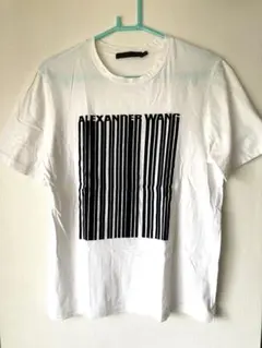□ □ 定価2.3万【アレキサンダーワン】 バーコードロゴTシャツ a01844