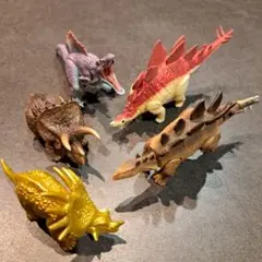 恐竜フィギュア 5体セット 可動式