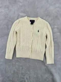 POLO RALPH LAUREN アイボリー カーディガン 4/4T