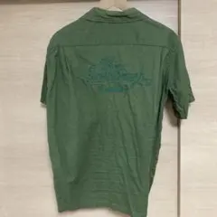 good enough グッドイナフ　刺繍入り　グリーン　半袖シャツのサムネイル