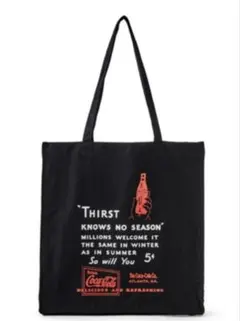 コカ・コーラ　ロゴプリントトートバッグ
