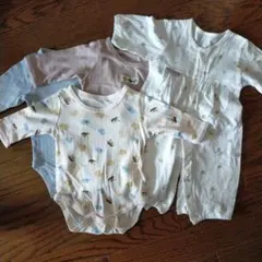 肌着3枚＋ロンパース1枚セット