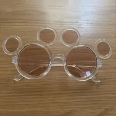 ディズニー　サングラス　透明　オレンジレンズ