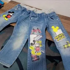 BABY DOLL　ミッキー　デニム　100cm　２本セット