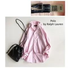 復刻現行 QR【ポロラルフローレン】ピンク オックスフォードシャツ 大きい