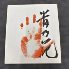 大相撲 隆の里 直筆サイン色紙 手形 横綱 - メルカリ