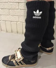 新品】★黒1点★adidas originalsレッグウォーマー 　りなてぃ