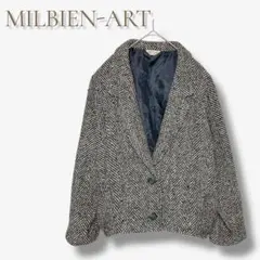 レトロ 昭和 古着 ツイード ジャケット ヘリンボーン アウター カジュアル