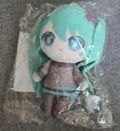 プロセカ　はぴこれ　ぬいぐるみマスコット　A賞　初音ミク　バツミク