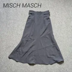 MISCH MASCH ミッシュマッシュ アシメ切替フレアロングスカート グレーのサムネイル