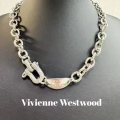 ヴィヴィアンウエストウッド チェーン ネックレス ラインストーン チョーカー