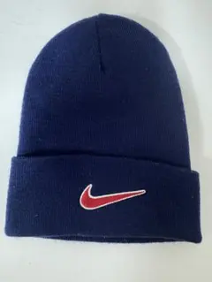 NIKE ナイキ ヴィンテージ 90's ビーニー　スウォッシュロゴ 銀タグのサムネイル