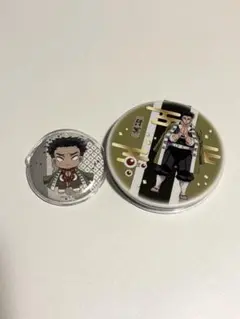 鬼滅の刃 悲鳴嶼行冥 ミラー　ピンバッジ　セット