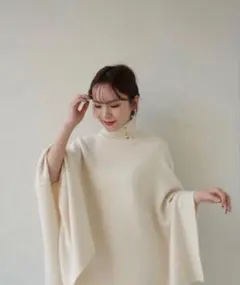 acka ポンチョニットponcho knitのサムネイル
