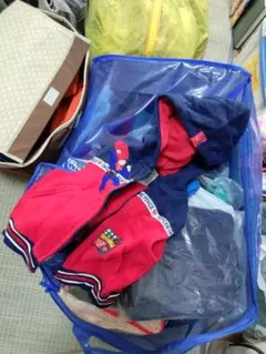 スーパーマン フリースベスト 赤/青