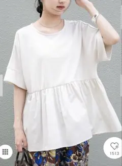 ポンチドッキング半袖トップス　ITEMS URBANRESEARCH