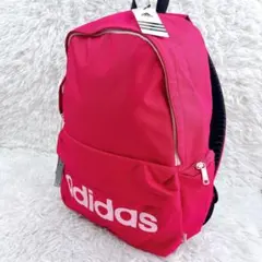 新品✨タグ付 adidas リュックサック カバン　A4サイズ可 ピンクのサムネイル