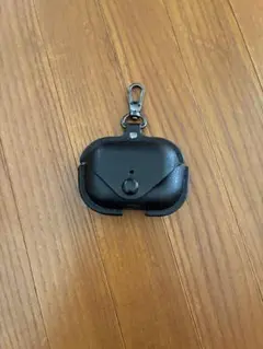 AirPodsPro(第2世代)専用ケース ブラック　PUレザー 全面保護