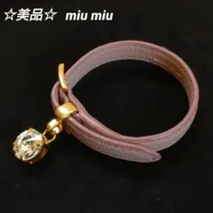 21497✨ミュウミュウ クリスタル ラインストーン ブレスレット