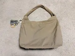 SAZABY サザビー トートバッグ ナイロン ツイストハンドル チャーム付き