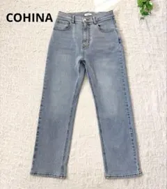COHINA DENIM スリムストレート-short & regular　M