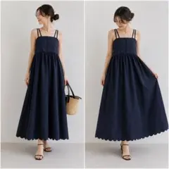 YORI ヨリ　シロコン　サボンワンピース 38サイズ YORI ヨリ シロコン サボンワンピース 38サイズ - メルカリ