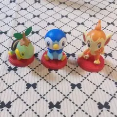 ポケモンチョコエッグ　旅立ちの3匹　ナエトル　ポッチャマ　ヒコザル　3点セット