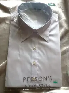 【新品】PERSON'S 半袖ワイシャツ 　白 7号　ビジネス　セレモニー就活のサムネイル