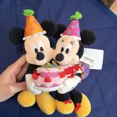 ミッキー ミニー ぬいぐるみバッジ バースデー ぬいば