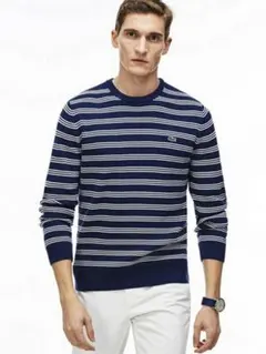 US Lサイズ ボーダープルオーバーニット LACOSTE ラコステ ニット