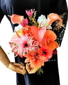 ウェディングブーケ　クラッチブーケ 和装ブーケ 前撮り 胡蝶蘭　前撮り　胡蝶蘭